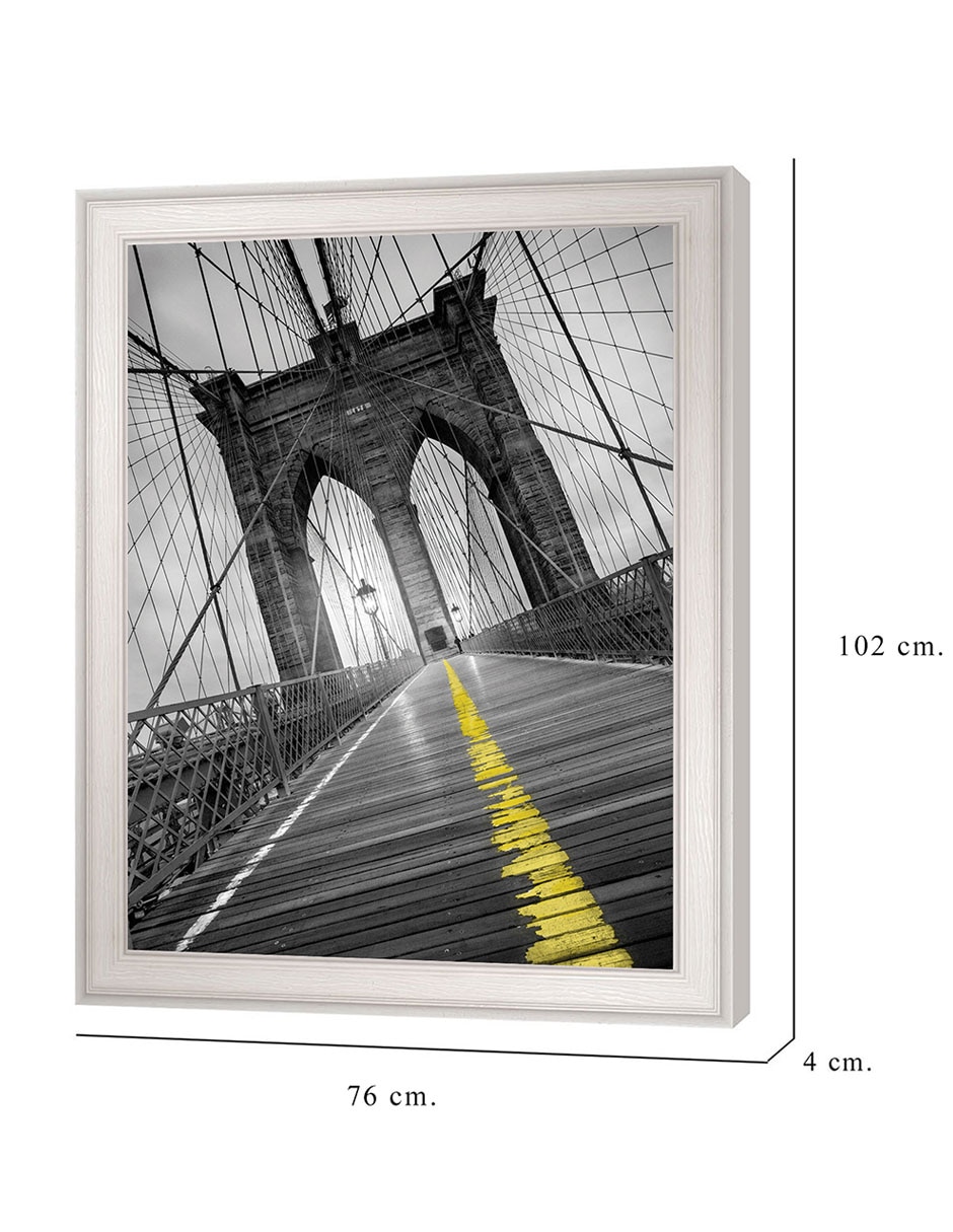 Cuadro decorativo Puente de Brooklyn – Pop de Moises Levy técnica mixta 2