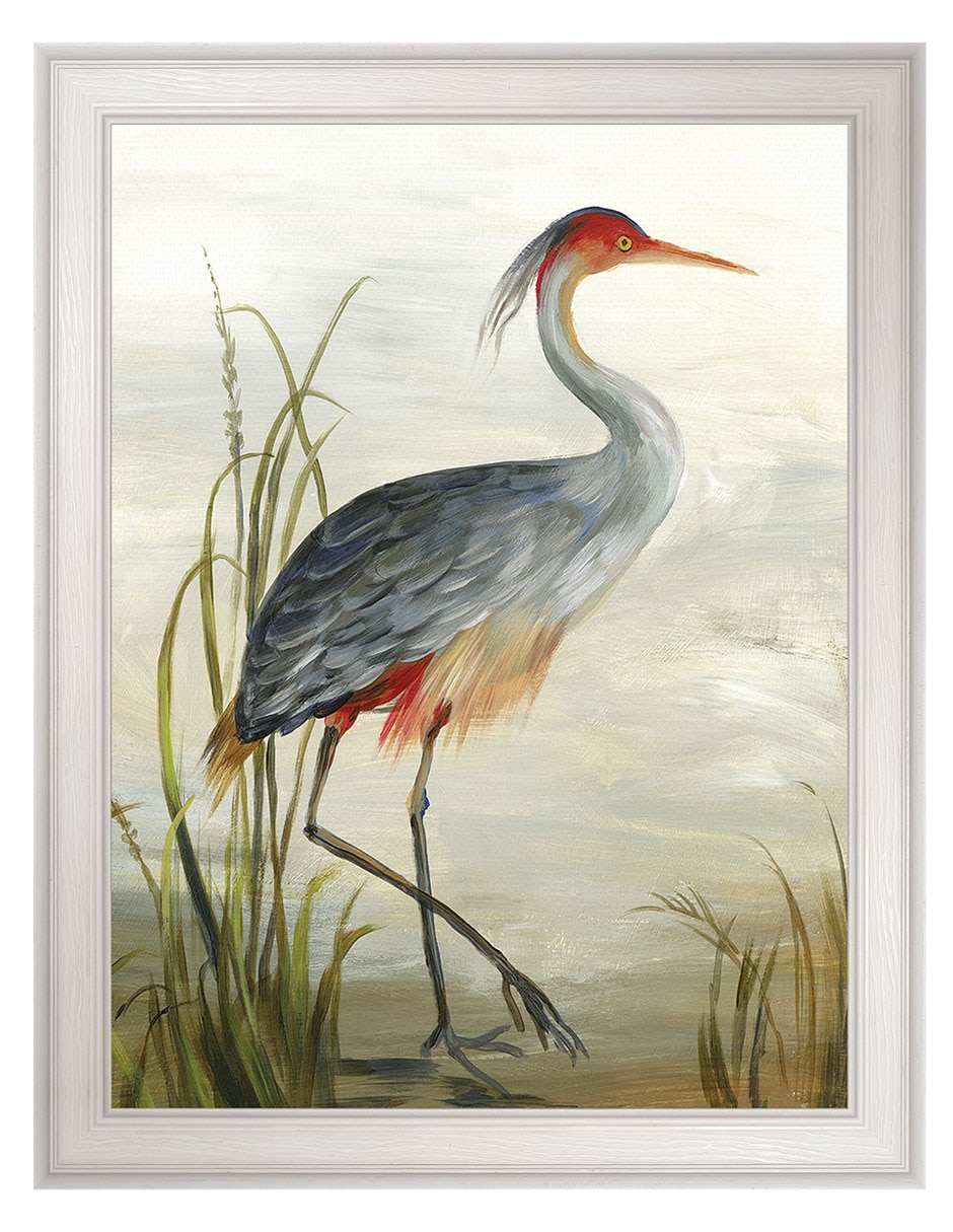 Cuadro decorativo Garza gris de Aimee Wilson técnica mixta