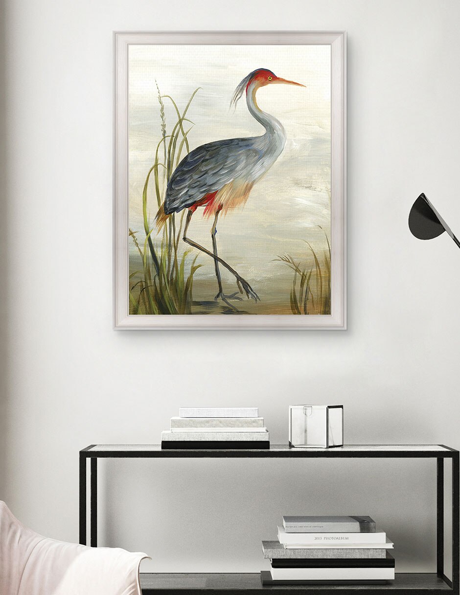 Cuadro decorativo Garza gris de Aimee Wilson técnica mixta 4