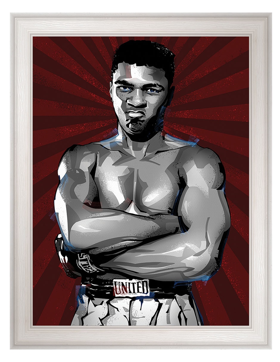 Cuadro decorativo El mejor boxeador de todos los tiempos de Nikita Abakumov técnica mixta Cuadro decorativo El mejor boxeador de todos los tiempos de Nikita Abakumov técnica mixta