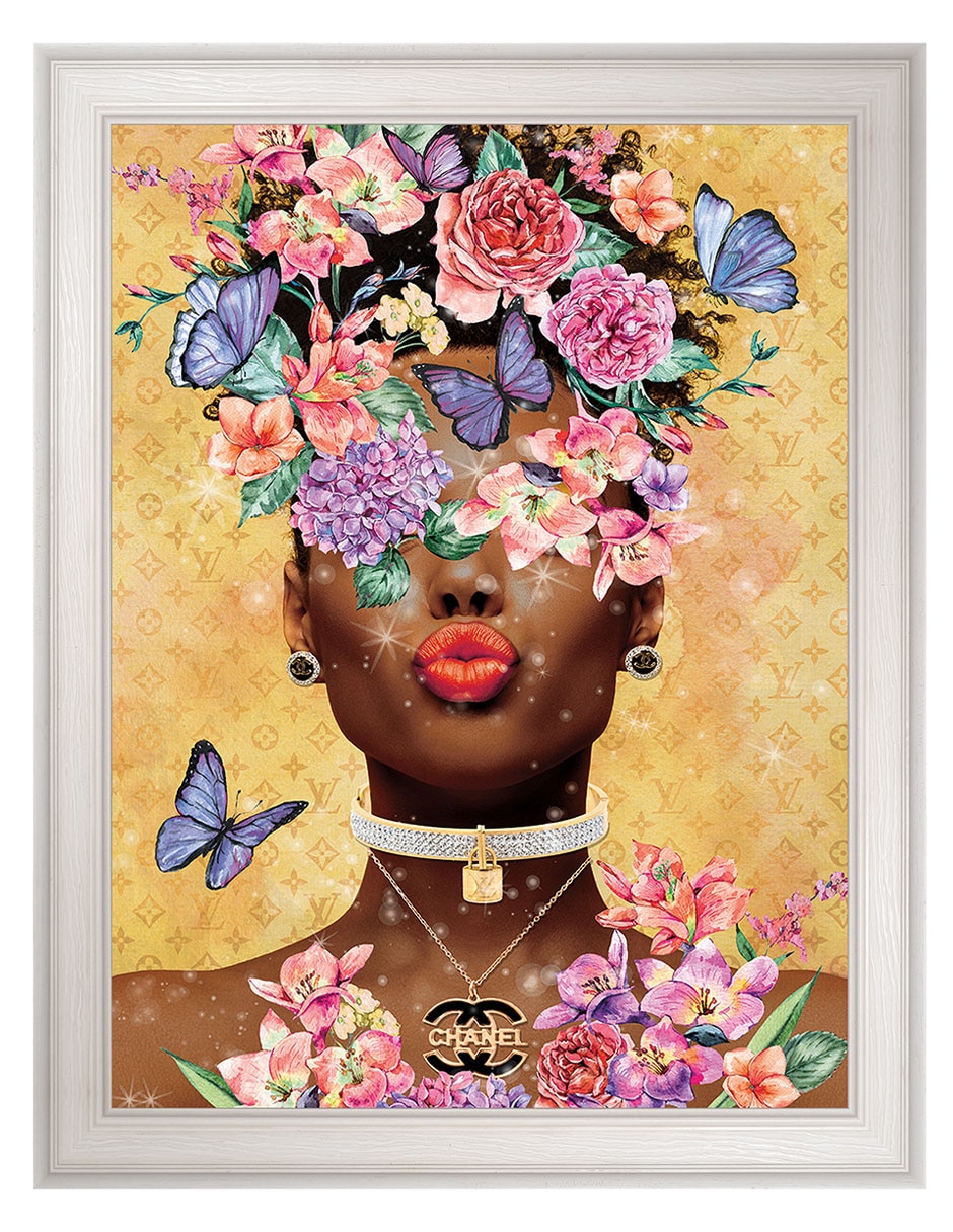 Cuadro decorativo Beso de dama mariposa de Willow Brook Fine Art técnica mixta Cuadro decorativo Beso de dama mariposa de Willow Brook Fine Art técnica mixta