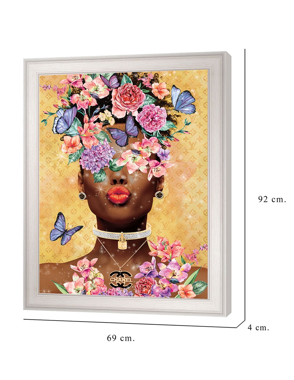 Cuadro decorativo Beso de dama mariposa de Willow Brook Fine Art técnica mixta 2