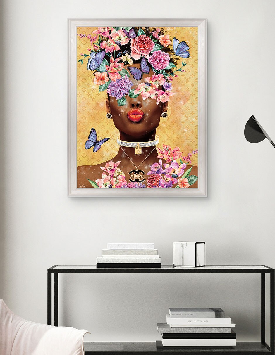 Cuadro decorativo Beso de dama mariposa de Willow Brook Fine Art técnica mixta 5