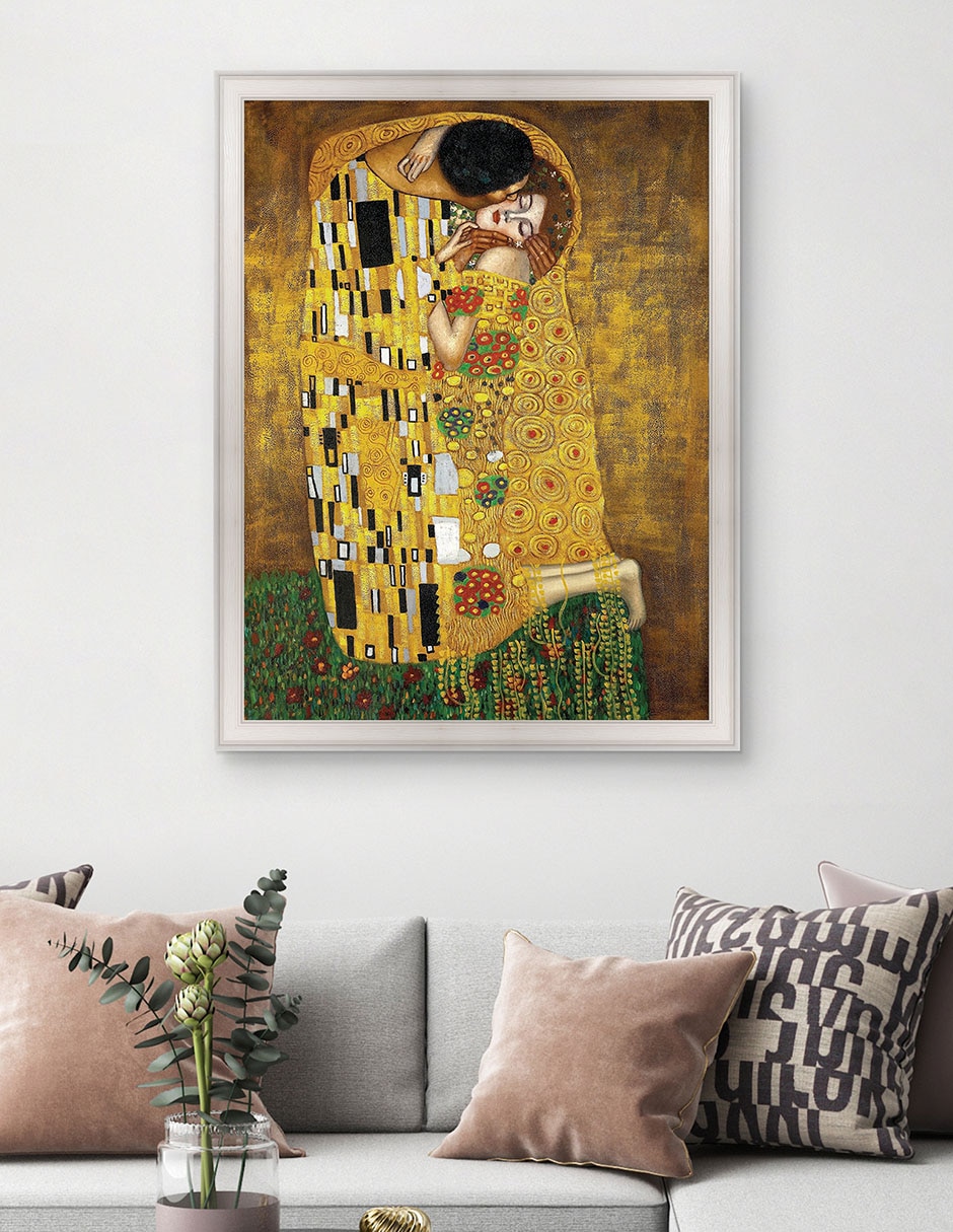 Cuadro decorativo El beso eterno de Gustav Klimt técnica mixta 2