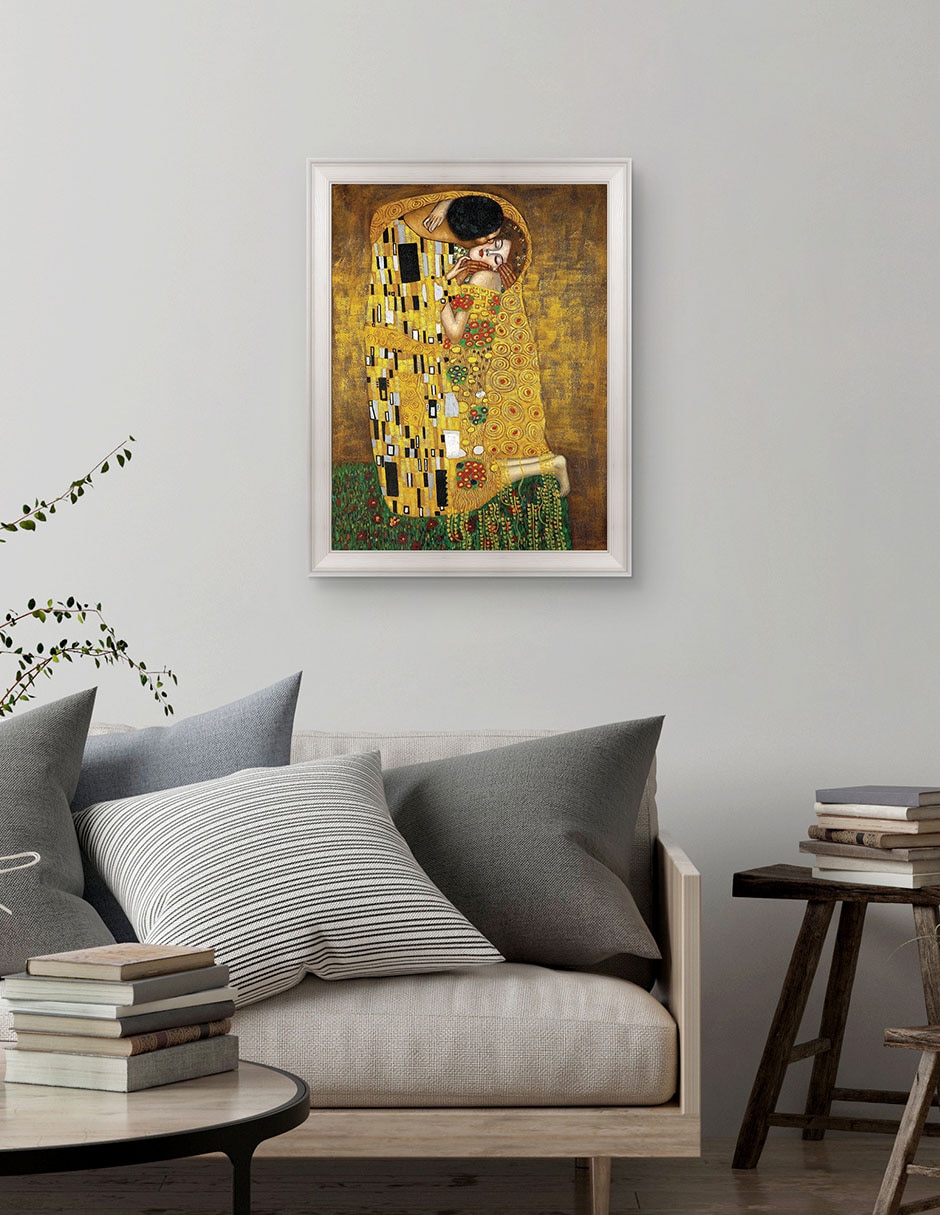 Cuadro decorativo El beso eterno de Gustav Klimt técnica mixta 3