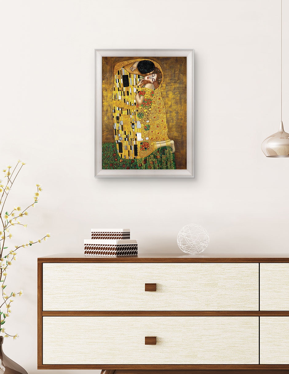 Cuadro decorativo El beso eterno de Gustav Klimt técnica mixta 4