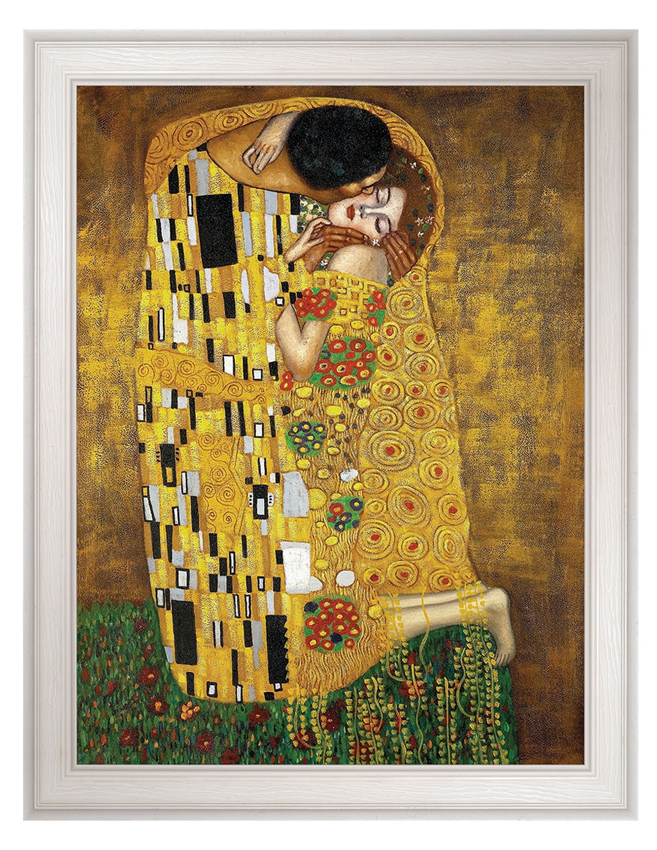 Cuadro decorativo El beso eterno de Gustav Klimt técnica mixta
