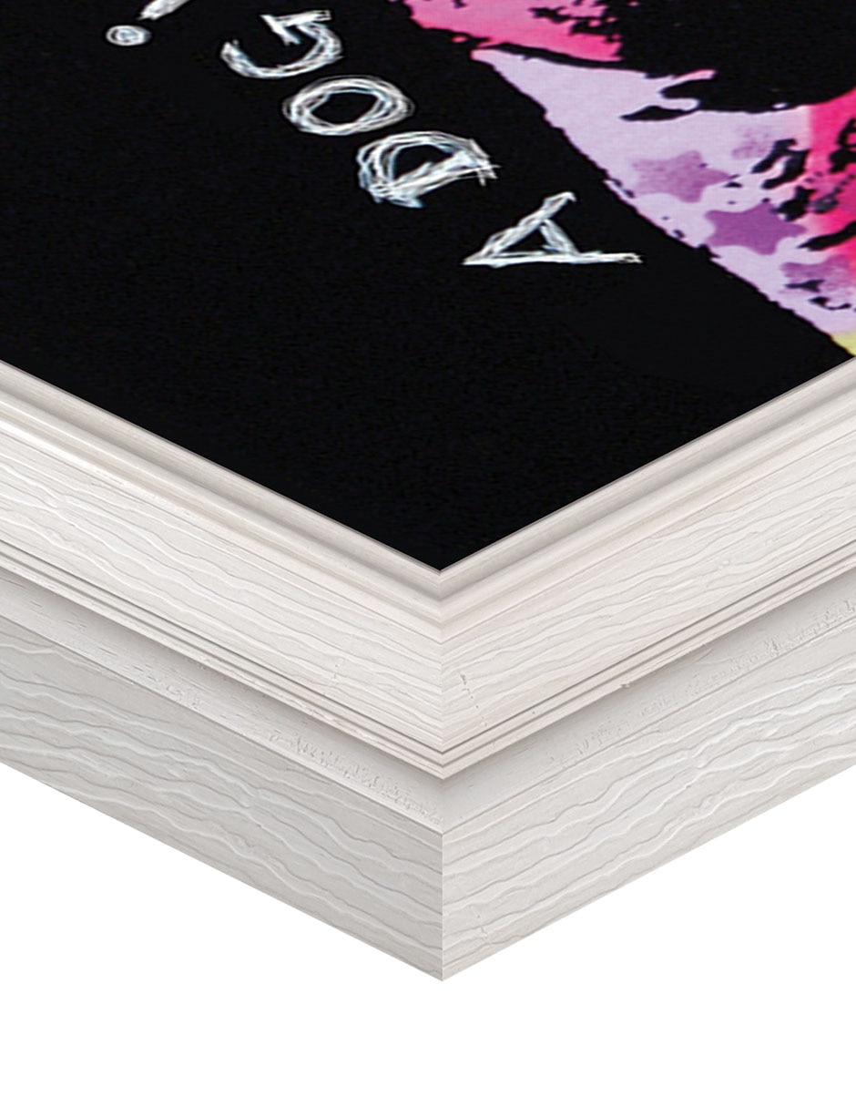 Cuadro decorativo Pitbull pensativo de Dean Russo técnica mixta 6
