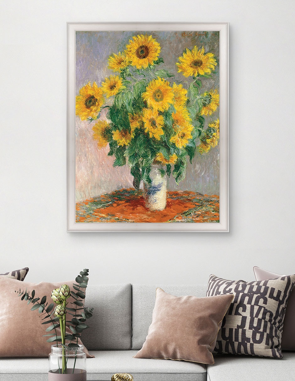 Cuadro decorativo Monet – Girasoles de Portfolio Arts Group técnica mixta 2