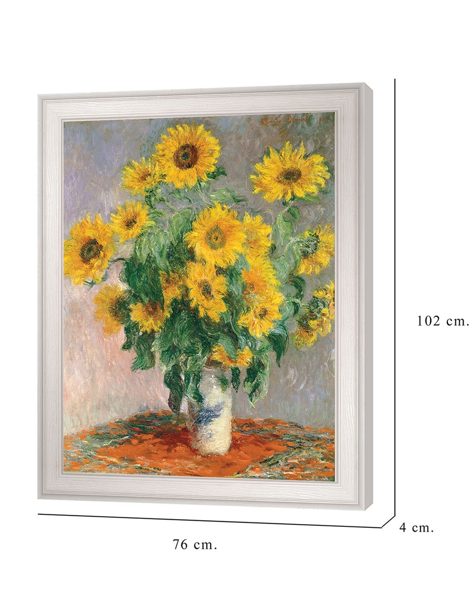 Cuadro decorativo Monet – Girasoles de Portfolio Arts Group técnica mixta 8