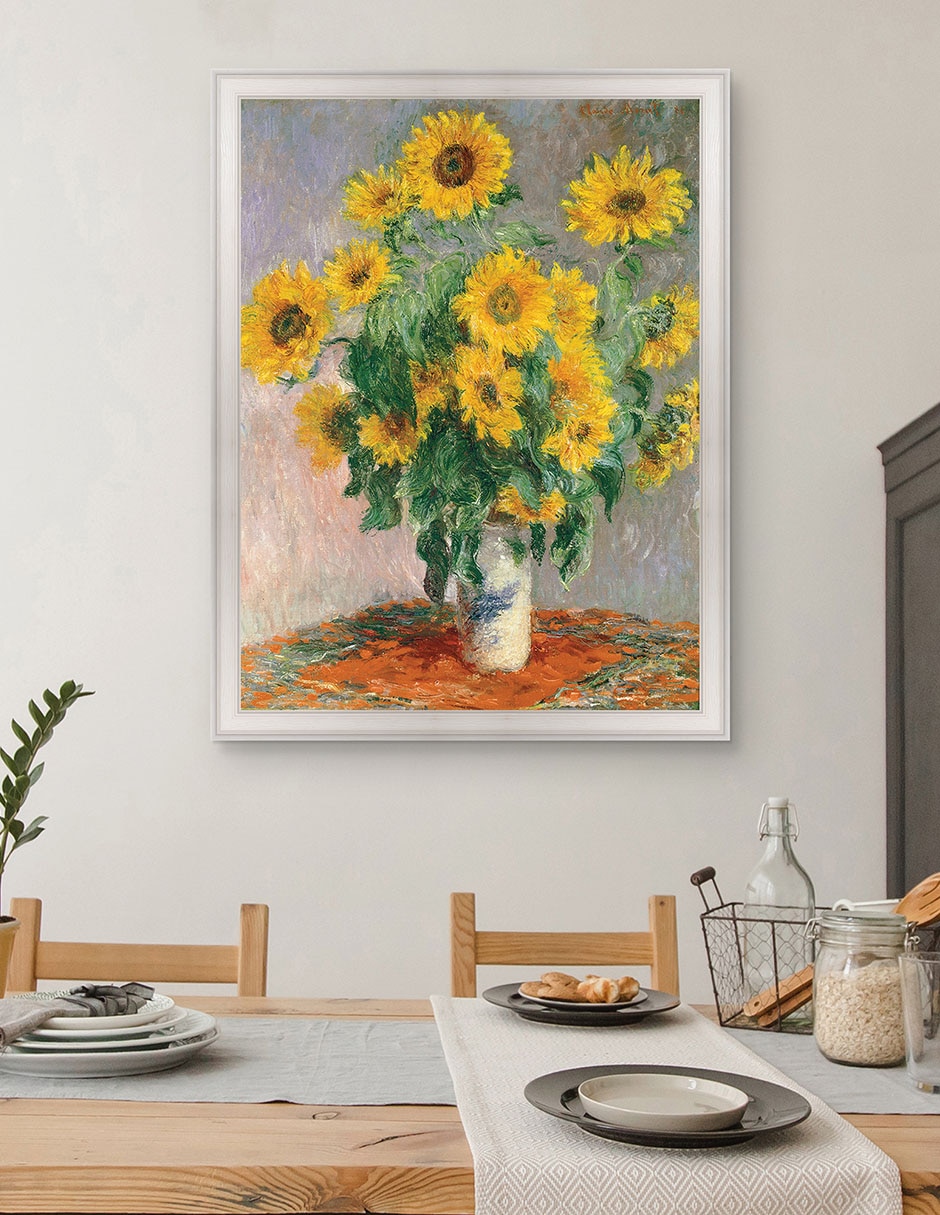 Cuadro decorativo Monet – Girasoles de Portfolio Arts Group técnica mixta 3