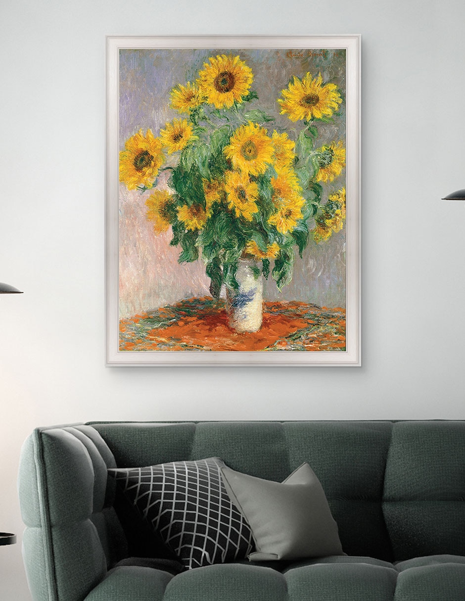Cuadro decorativo Monet – Girasoles de Portfolio Arts Group técnica mixta 4