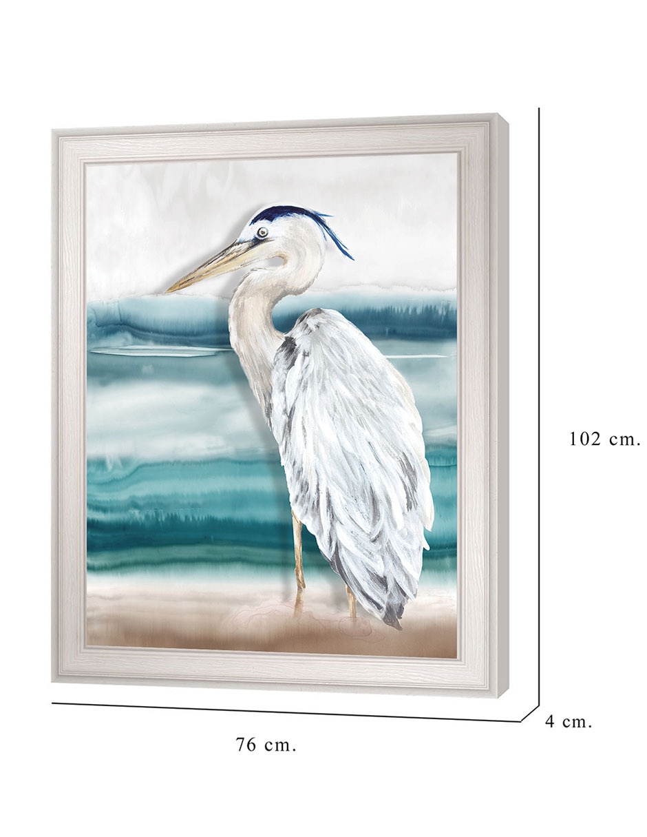 Cuadro decorativo Playa Garza II de Eva Watts técnica mixta 8