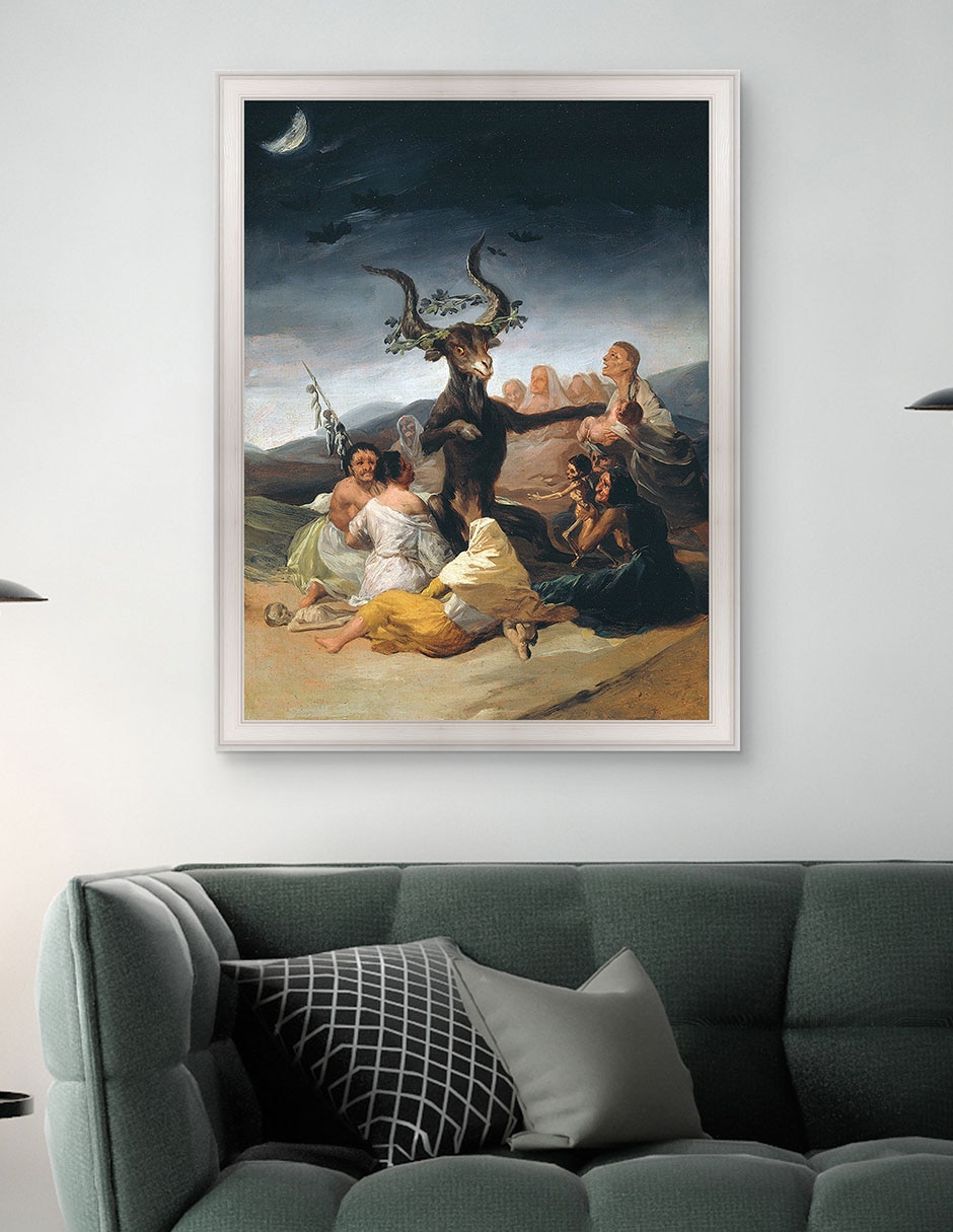 Cuadro decorativo Arte del aquelarre de Franciso de Goya técnica mixta 5