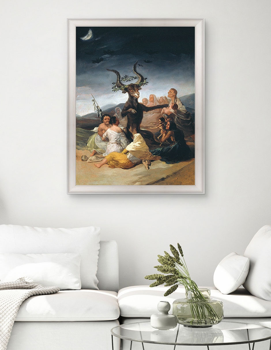 Cuadro decorativo Arte del aquelarre de Franciso de Goya técnica mixta 2