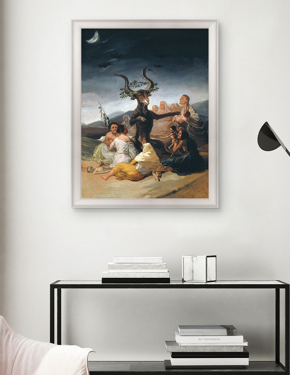 Cuadro decorativo Arte del aquelarre de Franciso de Goya técnica mixta 4