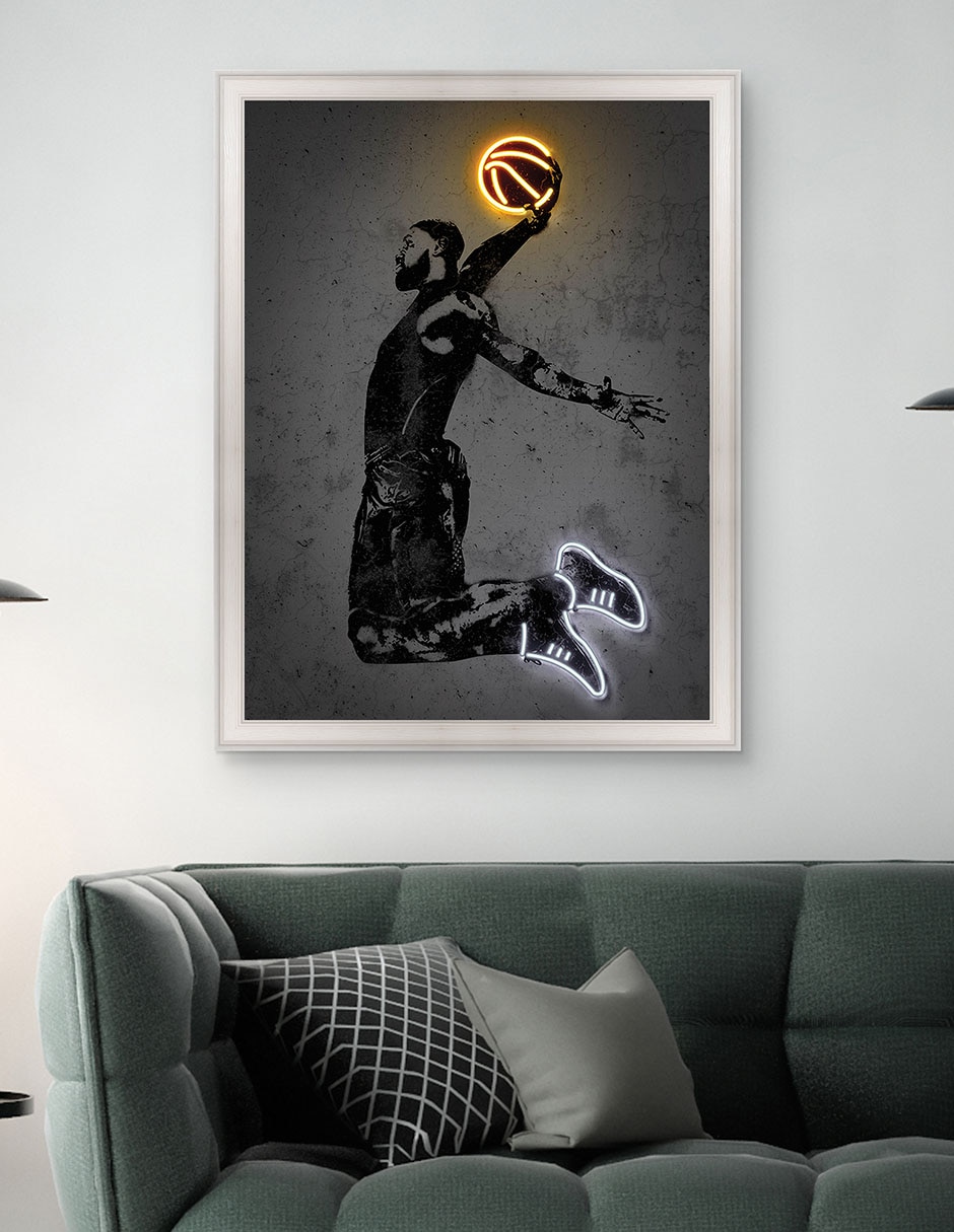 Cuadro decorativo James de Octavian Mielu técnica mixta 4