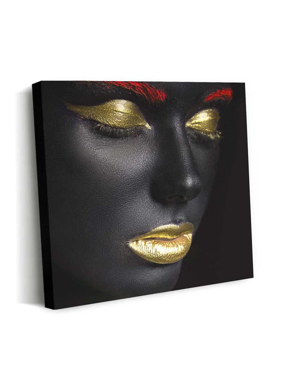Cuadro decorativo canvas art mx deslumbrante maquillaje con barniz a registro