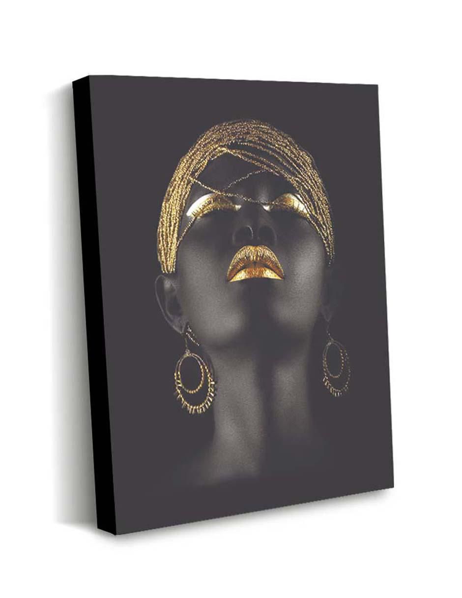 Cuadro decorativo Mujer con Joyería con Barniz a registro 2