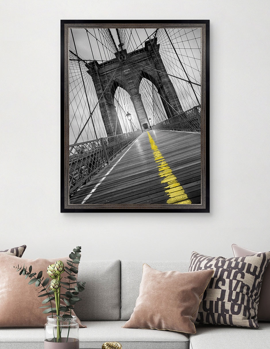 Cuadro decorativo Puente de Brooklyn – Pop de Moises Levy técnica mixta 3