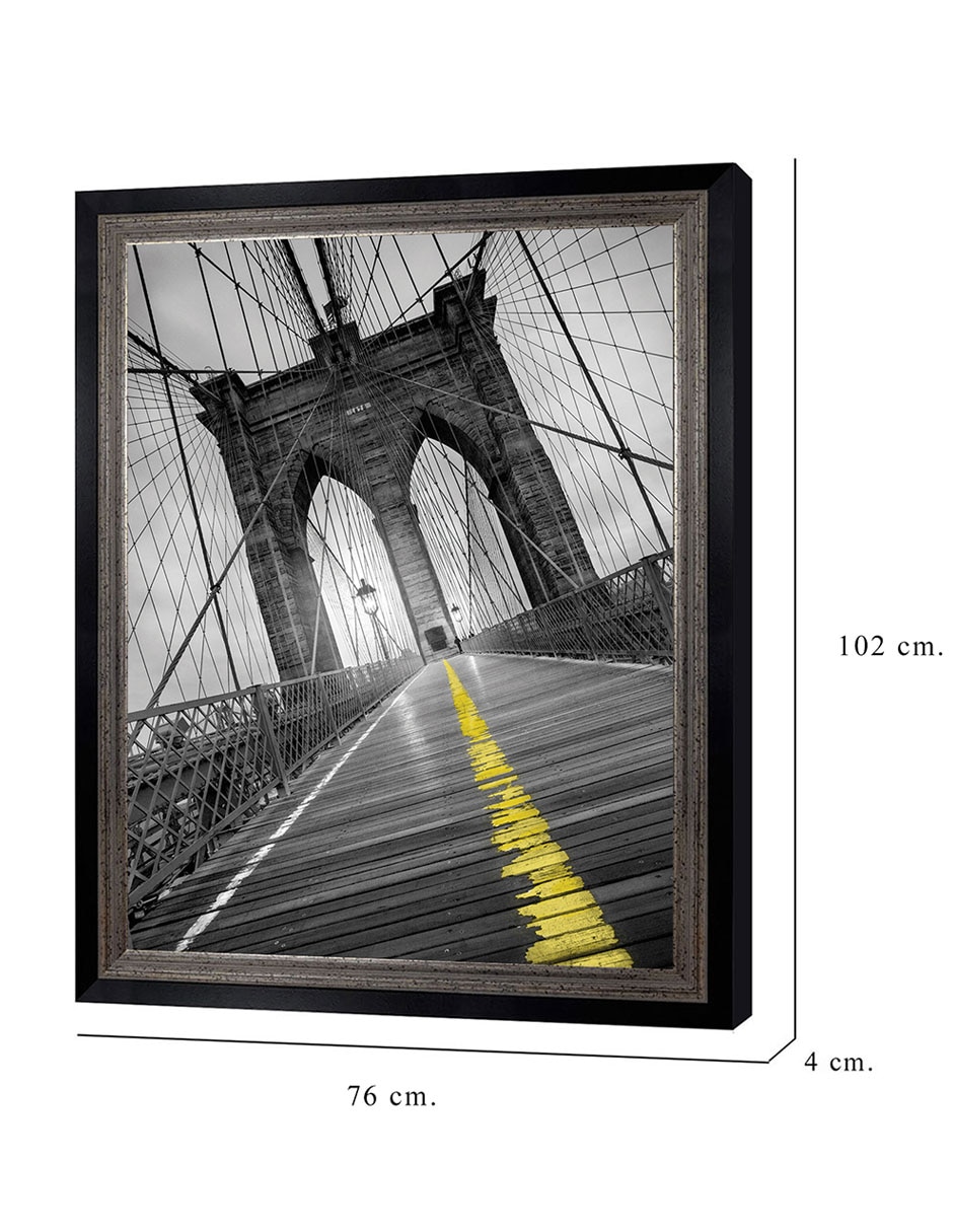 Cuadro decorativo Puente de Brooklyn – Pop de Moises Levy técnica mixta 2