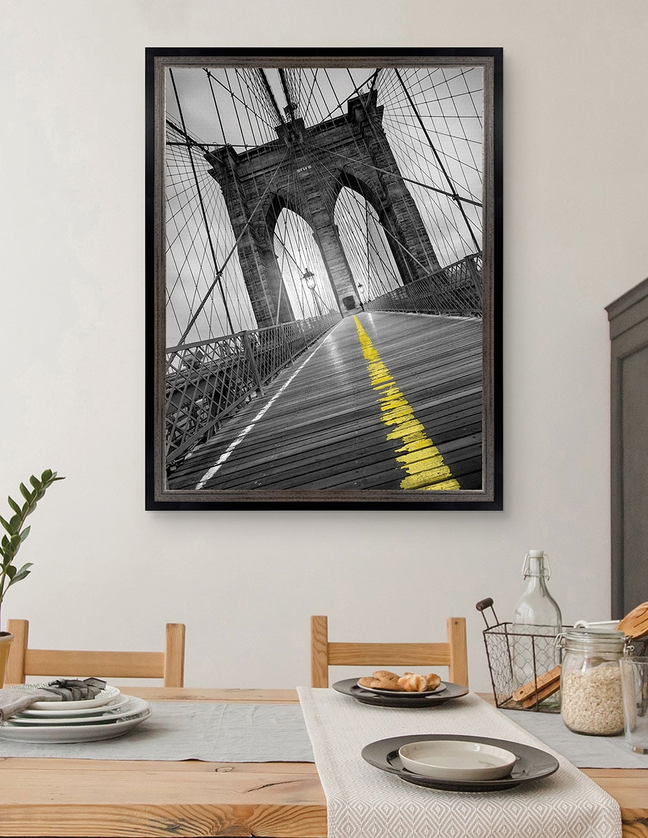 Cuadro decorativo Puente de Brooklyn – Pop de Moises Levy técnica mixta 4