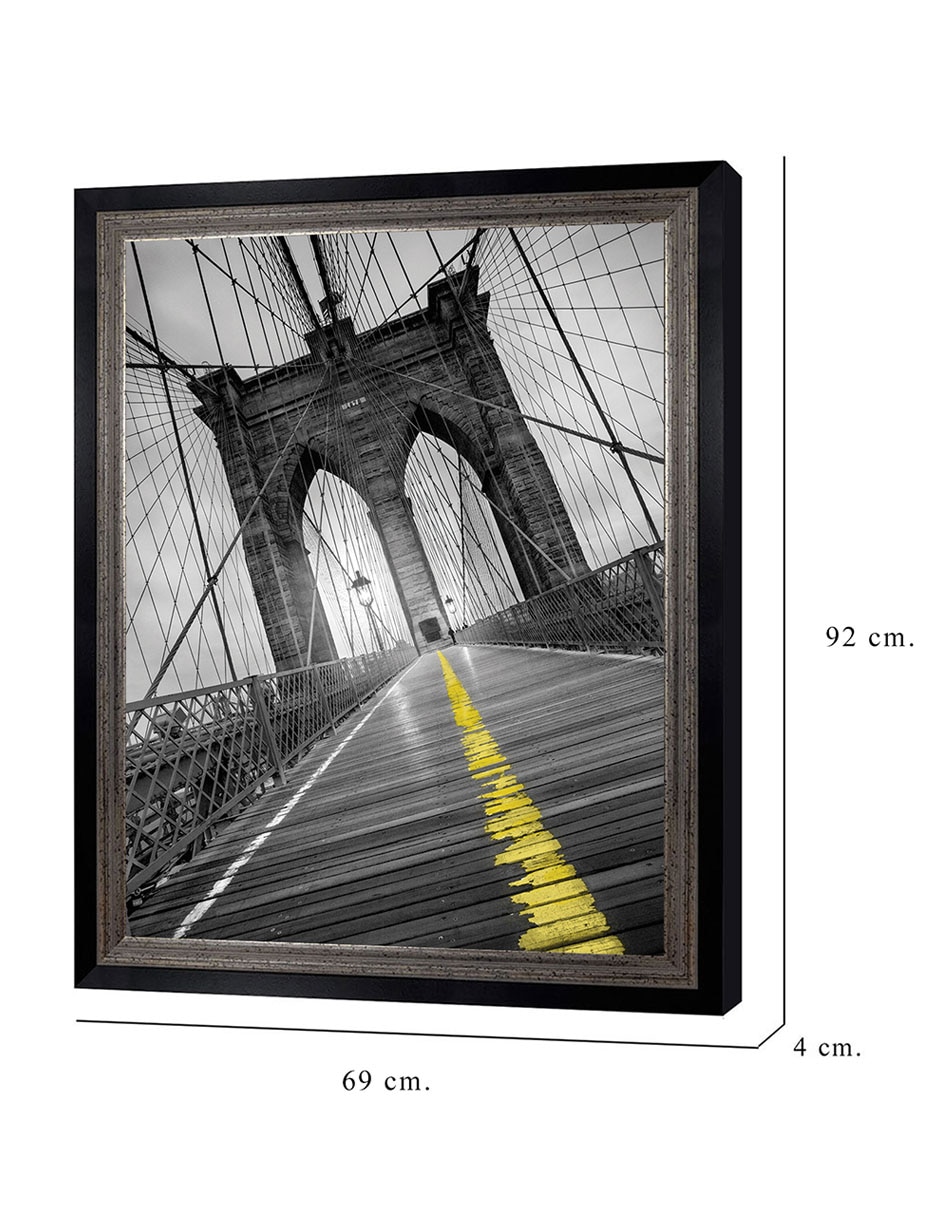 Cuadro decorativo Puente de Brooklyn – Pop de Moises Levy técnica mixta 8
