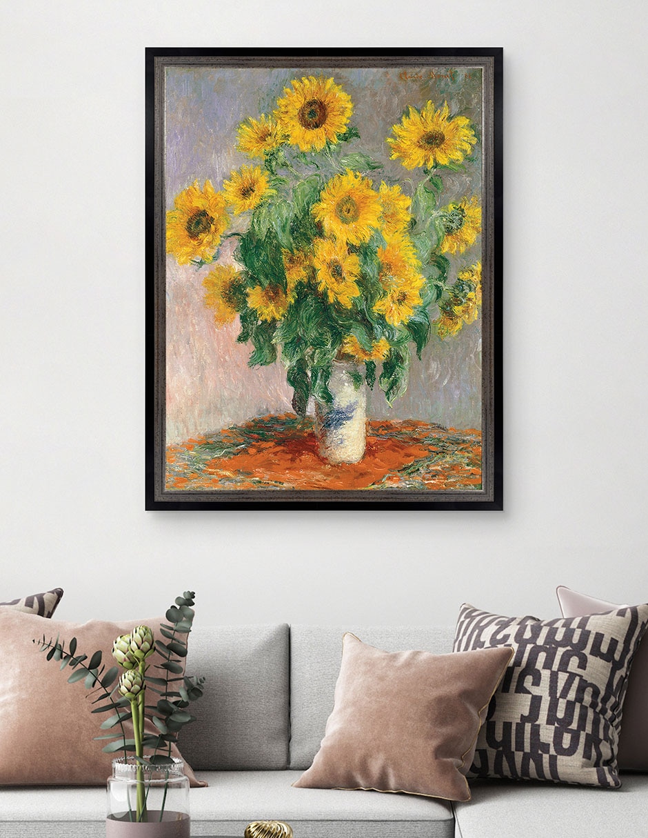 Cuadro decorativo Monet – Girasoles de Portfolio Arts Group técnica mixta 2