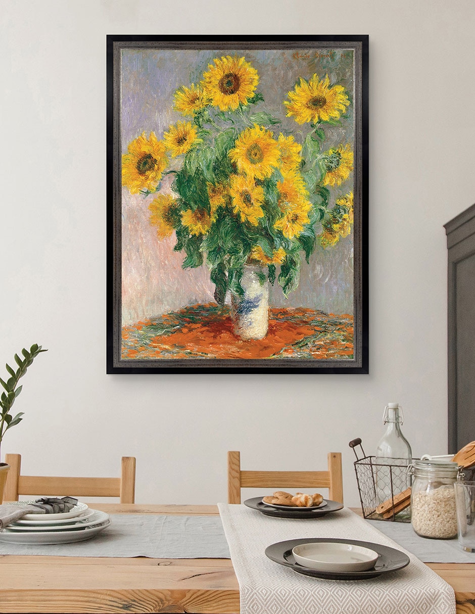 Cuadro decorativo Monet – Girasoles de Portfolio Arts Group técnica mixta 3