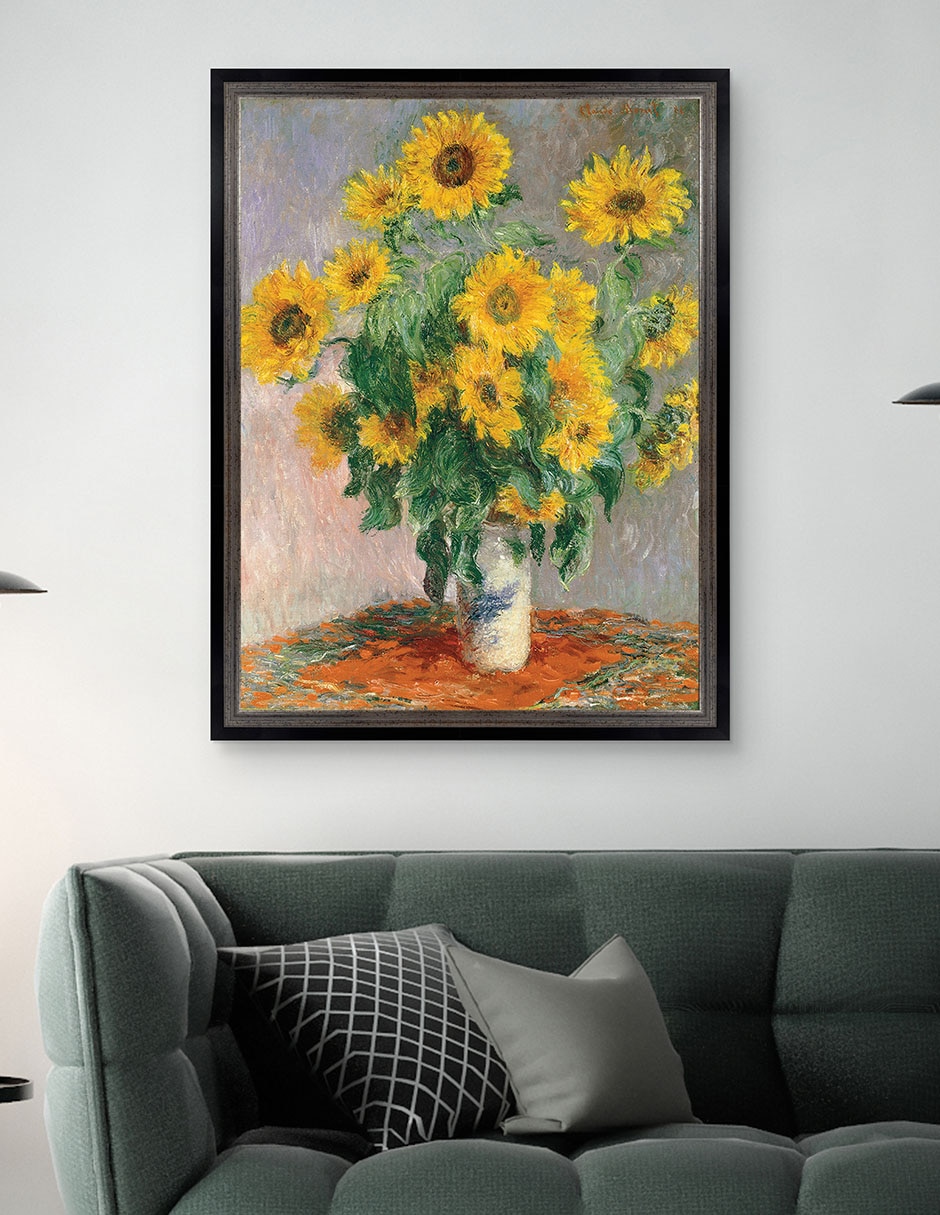Cuadro decorativo Monet – Girasoles de Portfolio Arts Group técnica mixta 4
