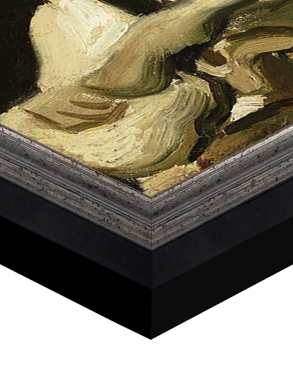 Cuadro decorativo Calavera con cigarrillo encendido de Vincent Van Gogh técnica mixta 6
