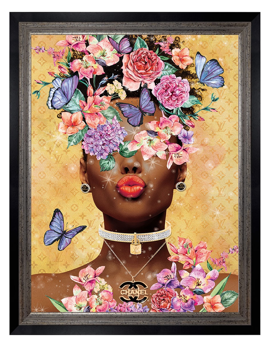 Cuadro decorativo Beso de dama mariposa de Willow Brook Fine Art técnica mixta Cuadro decorativo Beso de dama mariposa de Willow Brook Fine Art técnica mixta