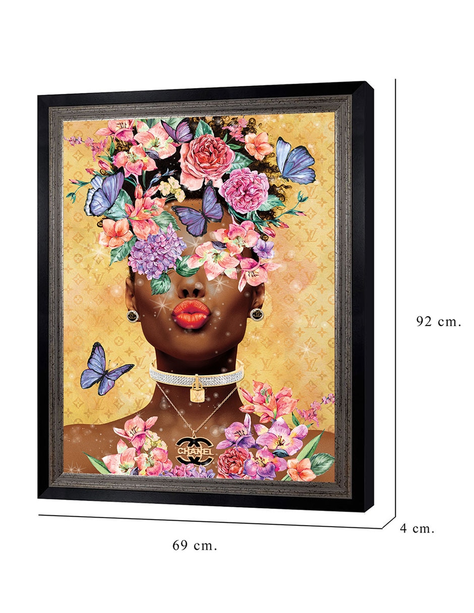 Cuadro decorativo Beso de dama mariposa de Willow Brook Fine Art técnica mixta 8