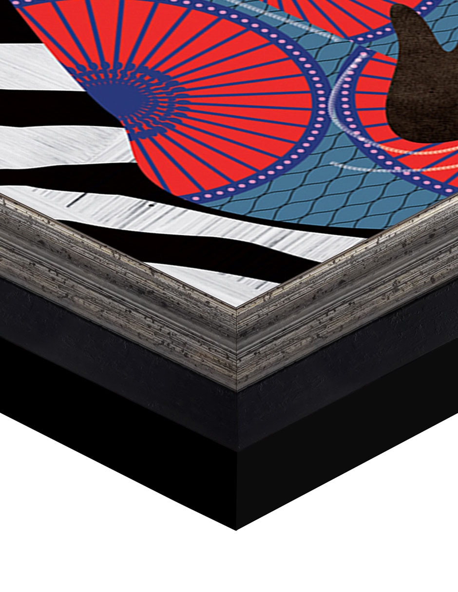 Cuadro decorativo Reina moderna con turbante 2 de Nikki Chu técnica mixta 6
