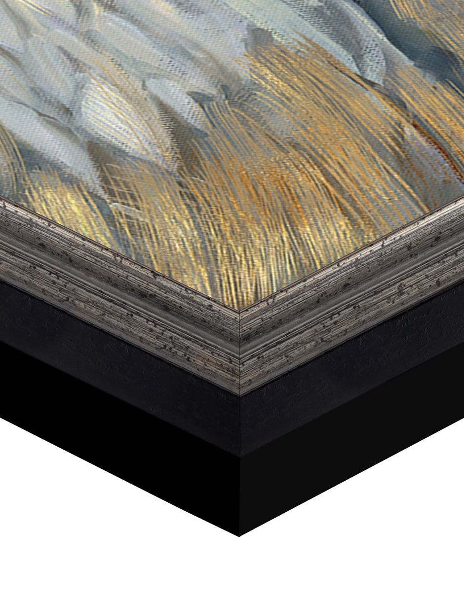 Cuadro decorativo Pelícano dorado y salado de Paul Brent técnica mixta 6