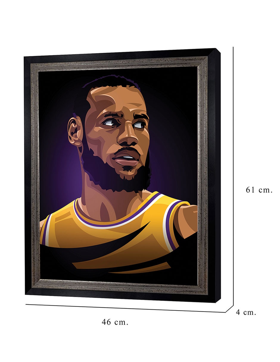 Cuadro decorativo Honor de baloncesto LJ de Nikita Abakumov técnica mixta 2