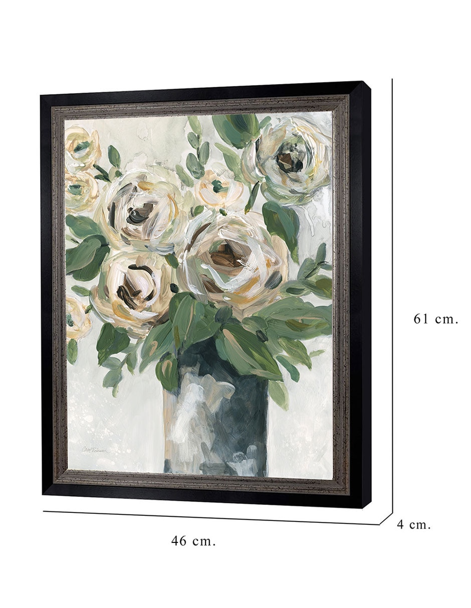 Cuadro decorativo Profundidad floral de Carol Robinson técnica mixta 8