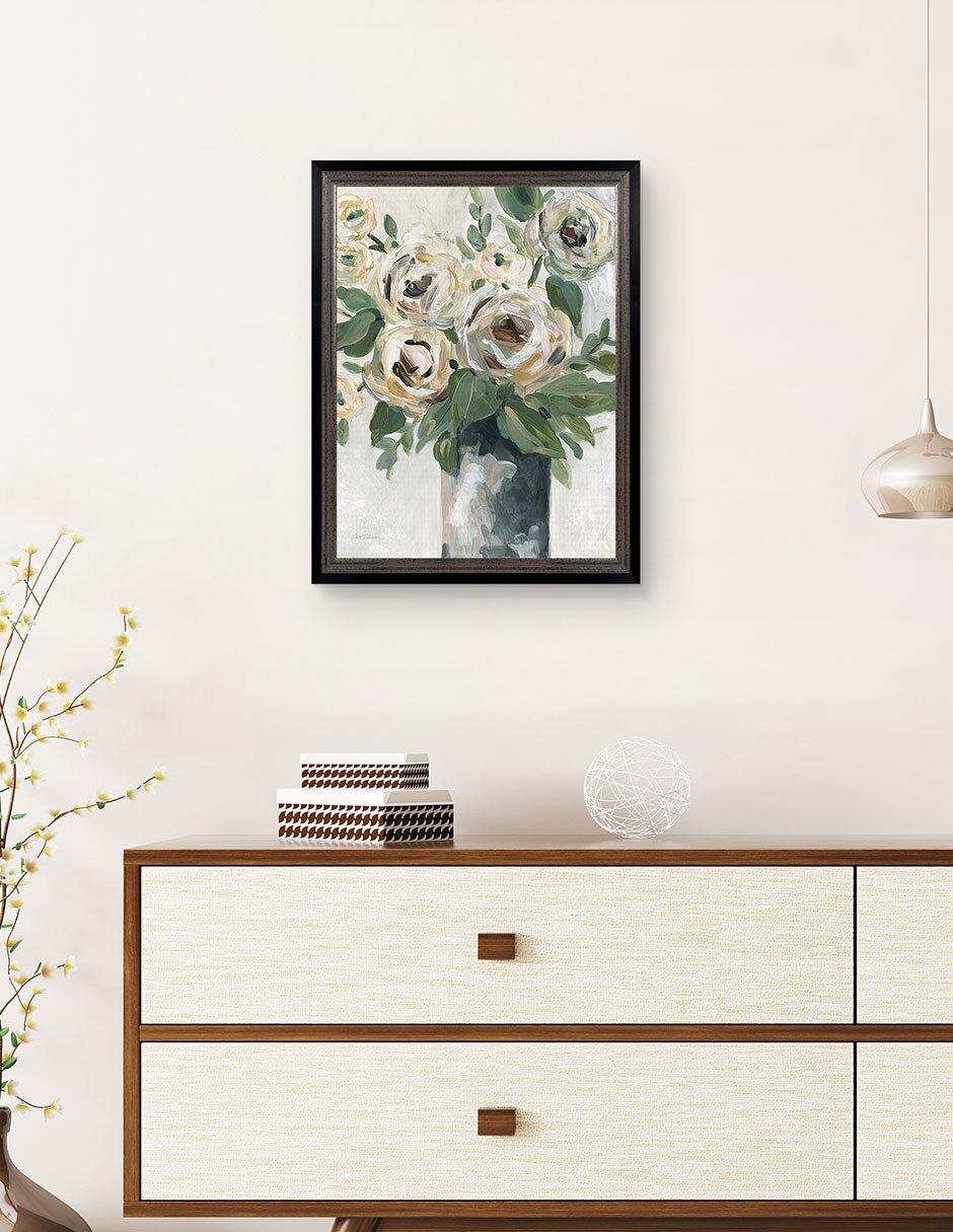 Cuadro decorativo Profundidad floral de Carol Robinson técnica mixta 3