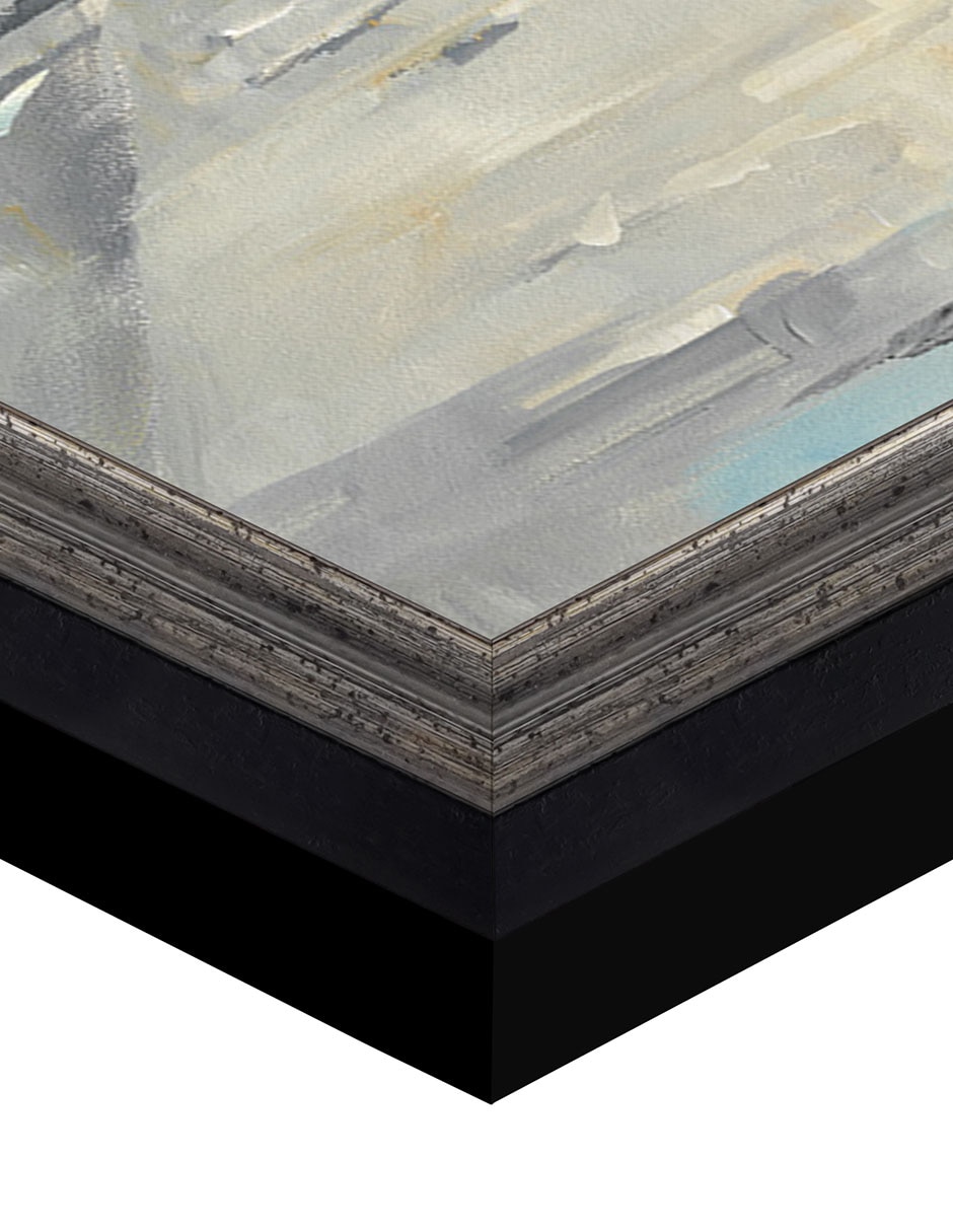 Cuadro decorativo Ciudad bajo la lluvia de Avery Tillmon técnica mixta 6
