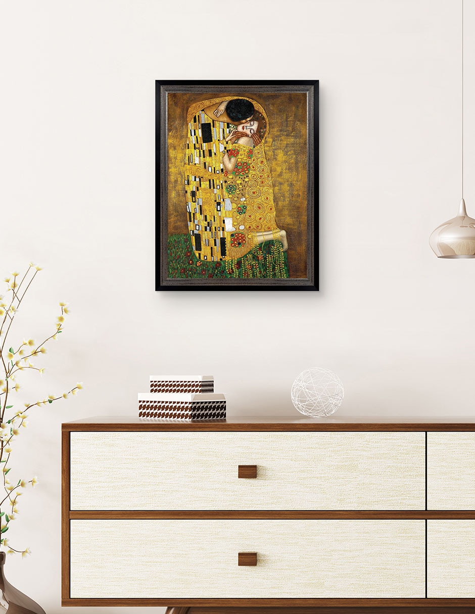 Cuadro decorativo El beso eterno de Gustav Klimt técnica mixta 3