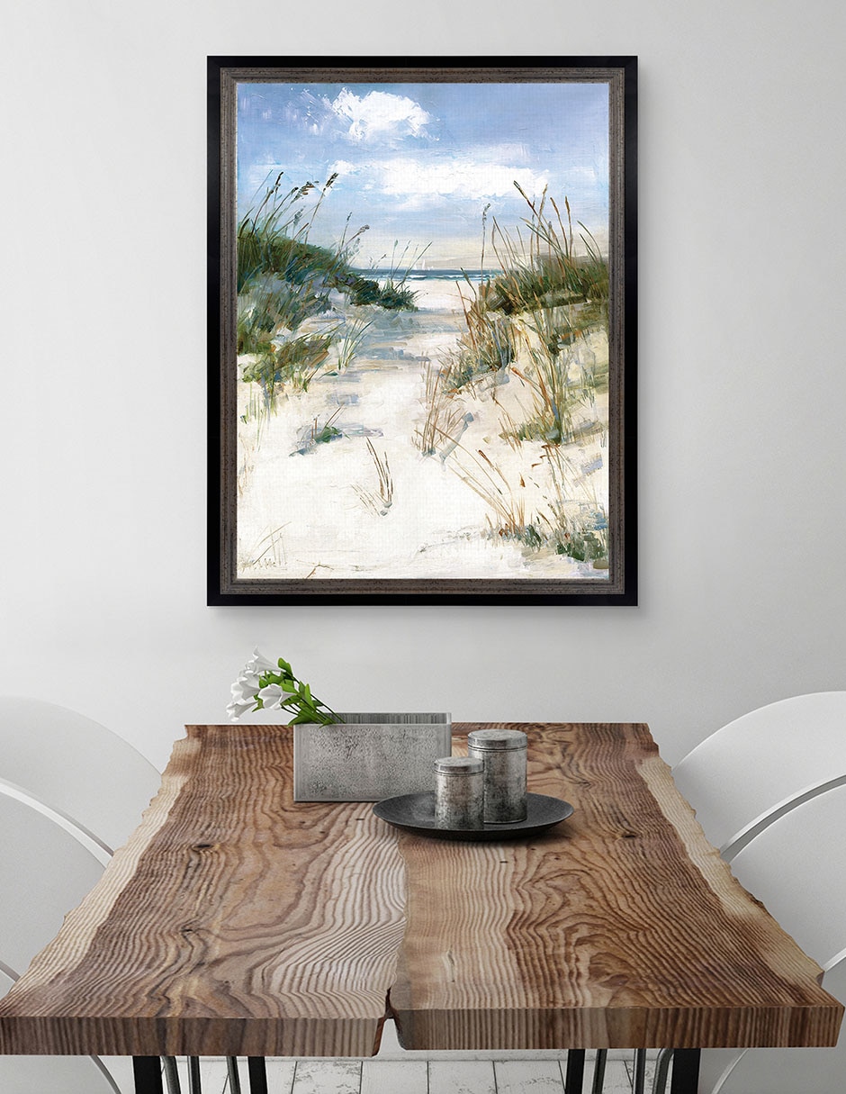Cuadro decorativo Vista de dunas de Sally Swatland técnica mixta 3