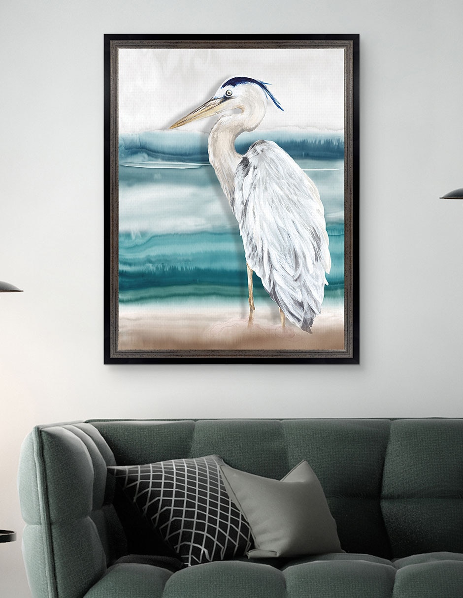 Cuadro decorativo Playa Garza II de Eva Watts técnica mixta 5