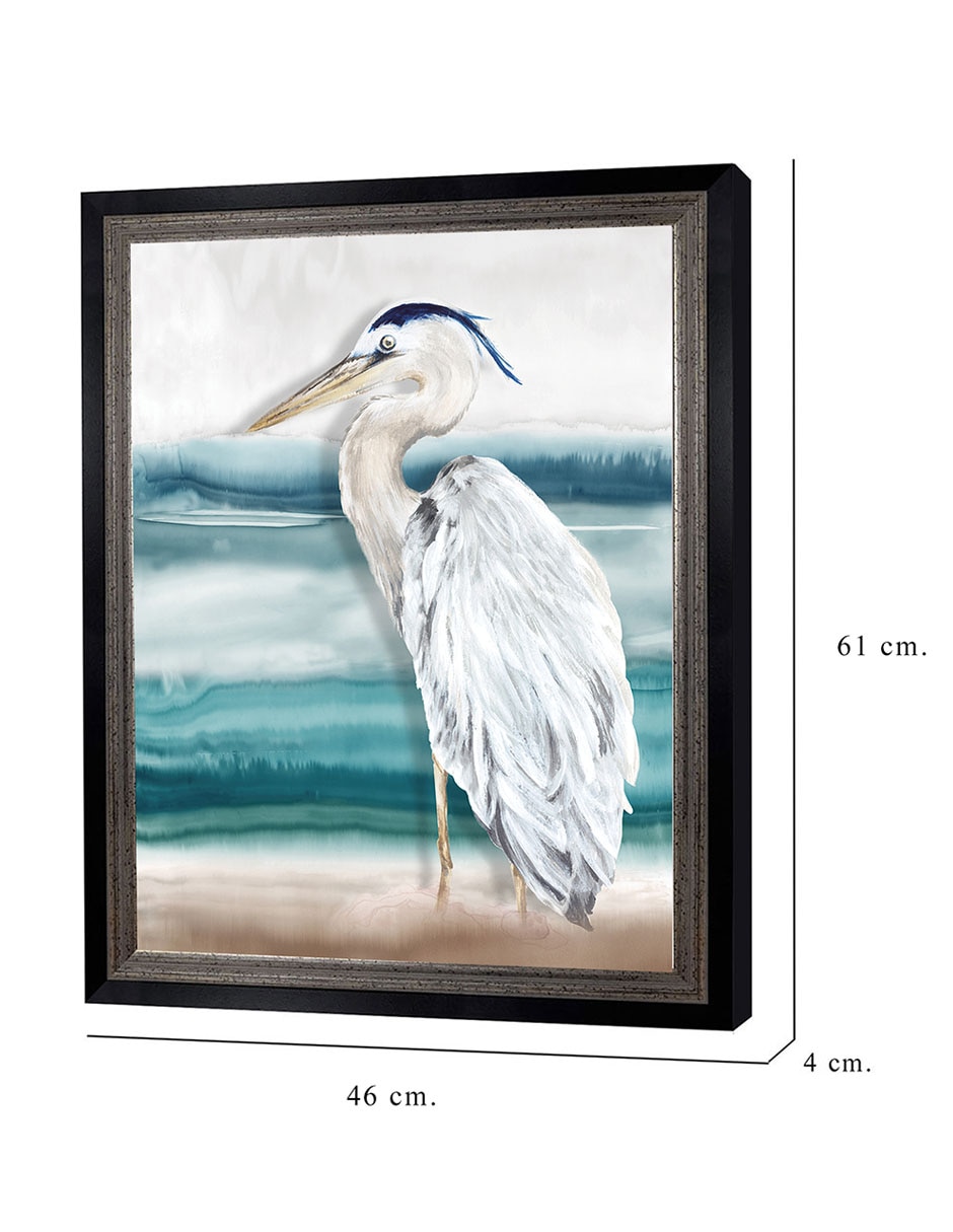 Cuadro decorativo Playa Garza II de Eva Watts técnica mixta 8