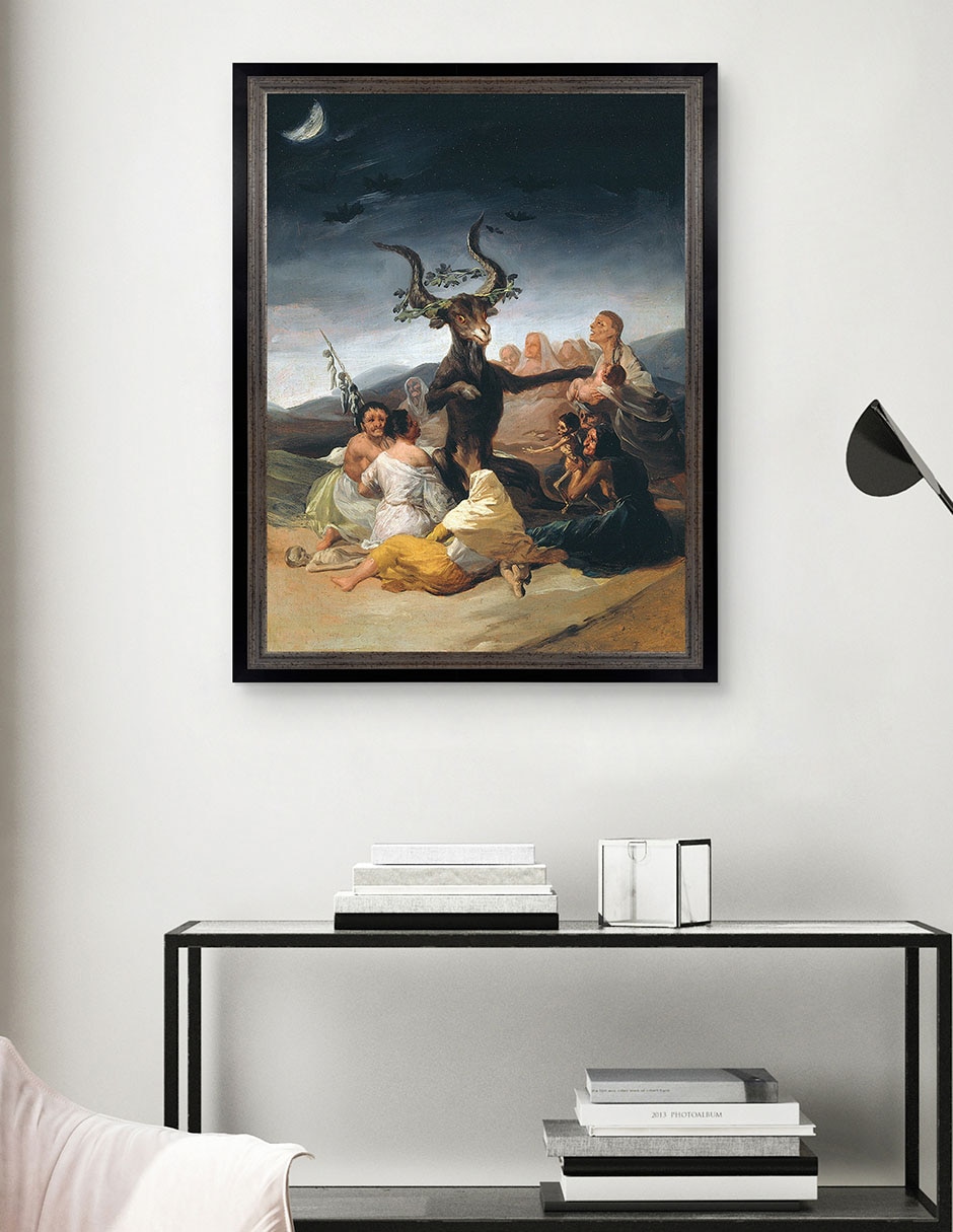 Cuadro decorativo Arte del aquelarre de Franciso de Goya técnica mixta 4