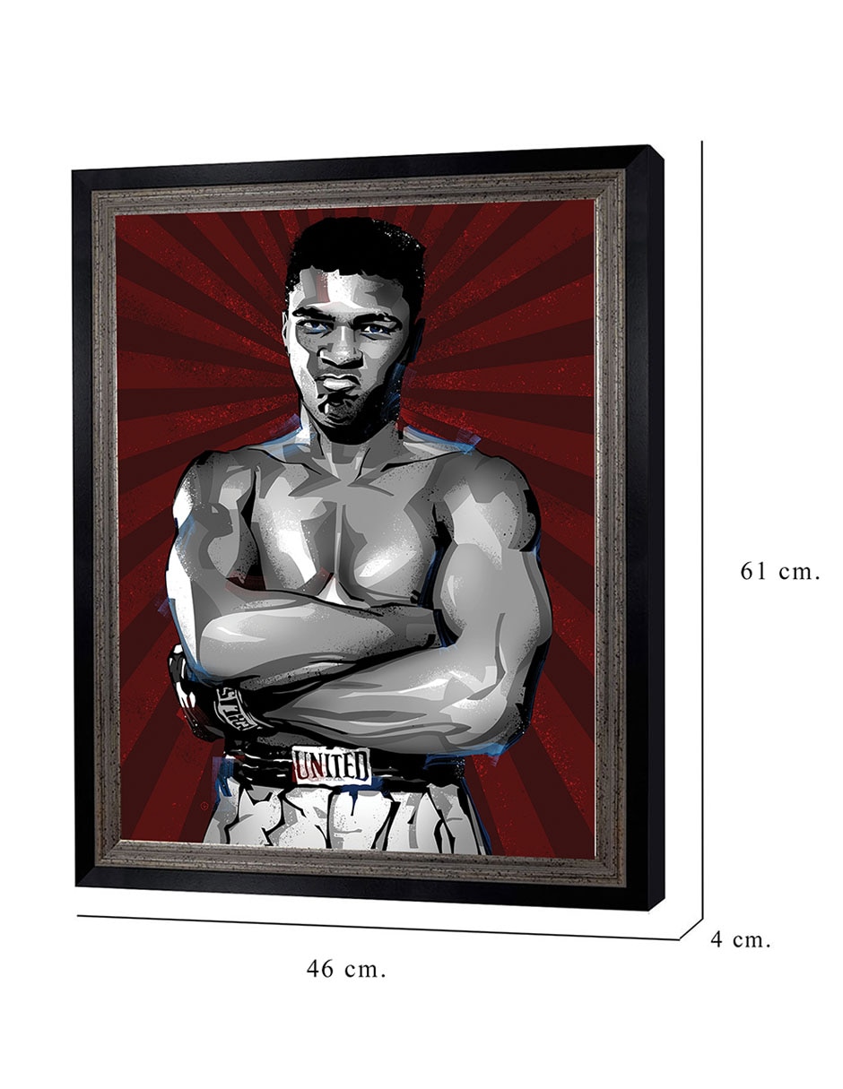 Cuadro decorativo El mejor boxeador de todos los tiempos de Nikita Abakumov técnica mixta 2