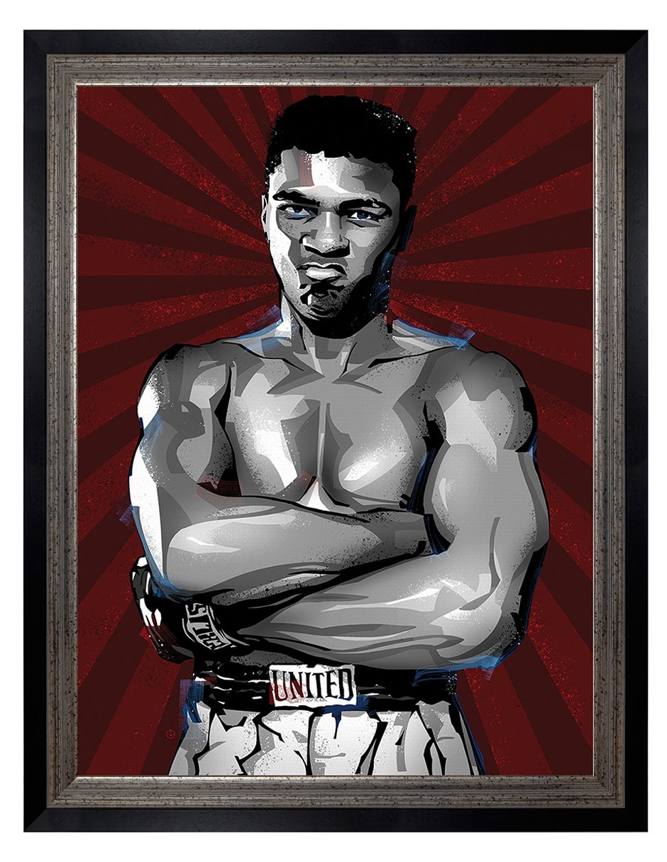 Cuadro decorativo El mejor boxeador de todos los tiempos de Nikita Abakumov técnica mixta