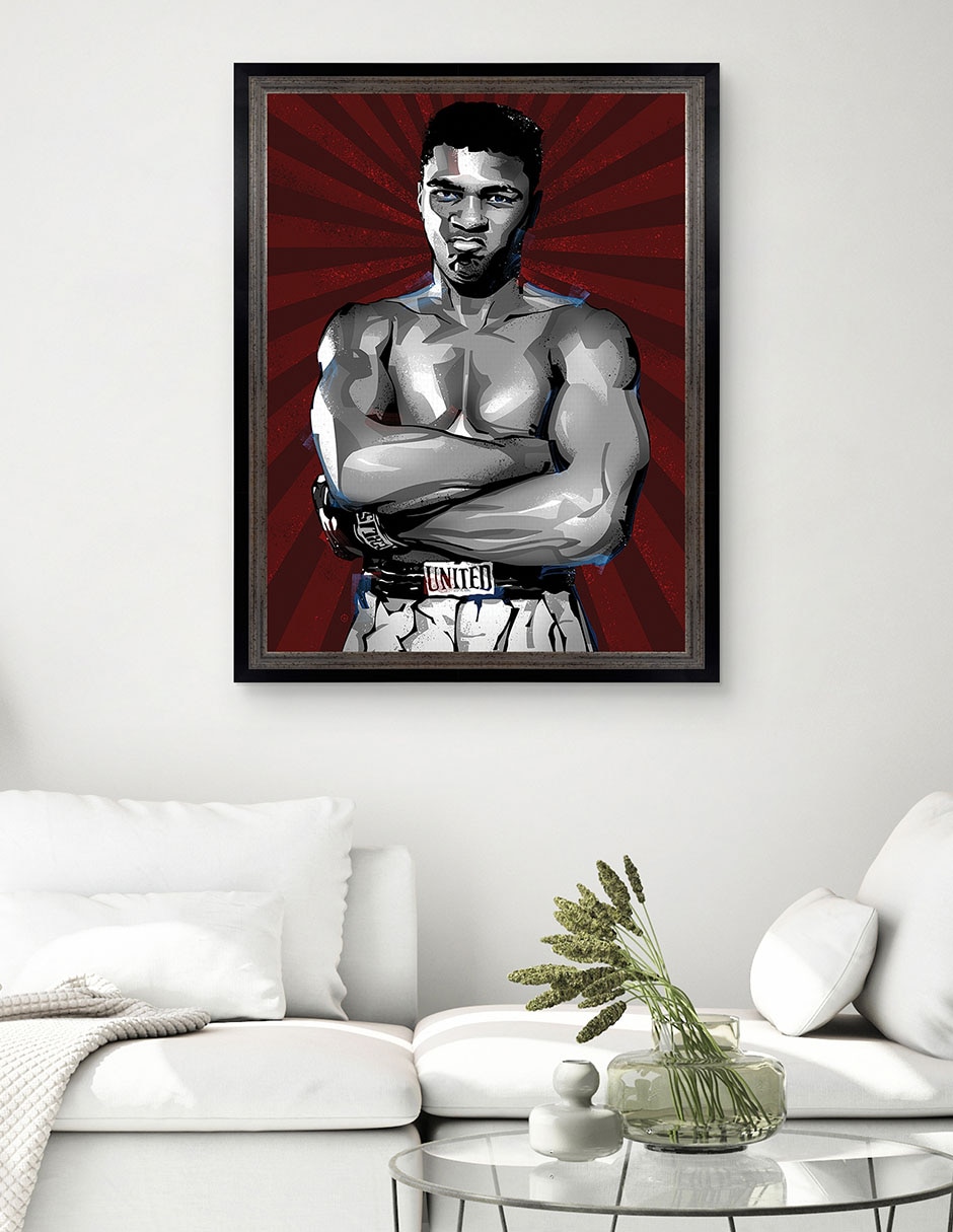 Cuadro decorativo El mejor boxeador de todos los tiempos de Nikita Abakumov técnica mixta 2