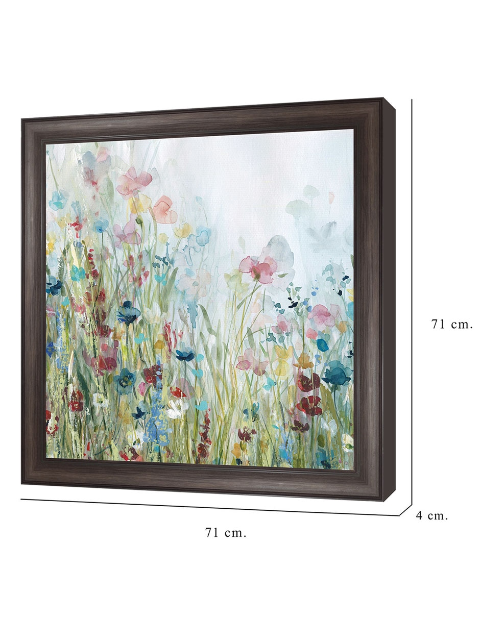 Cuadro decorativo Pradera de flores silvestres de Carol Robinson técnica mixta 8