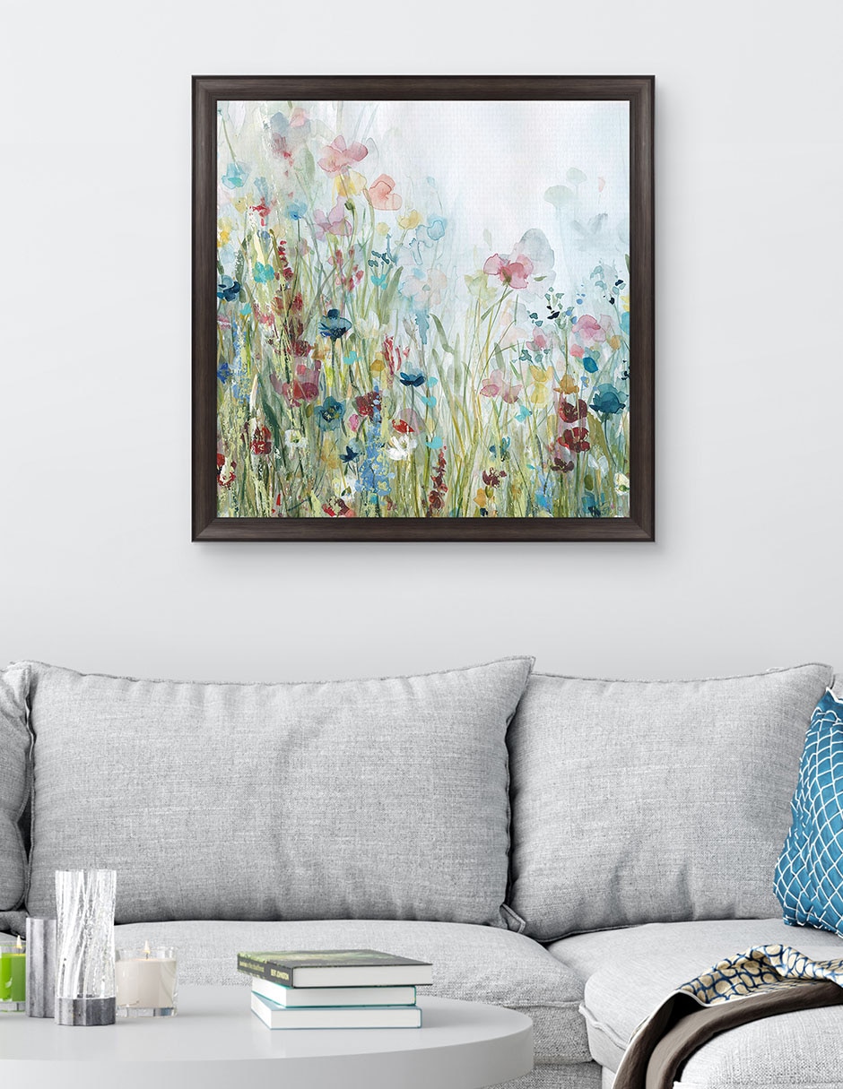 Cuadro decorativo Pradera de flores silvestres de Carol Robinson técnica mixta 3