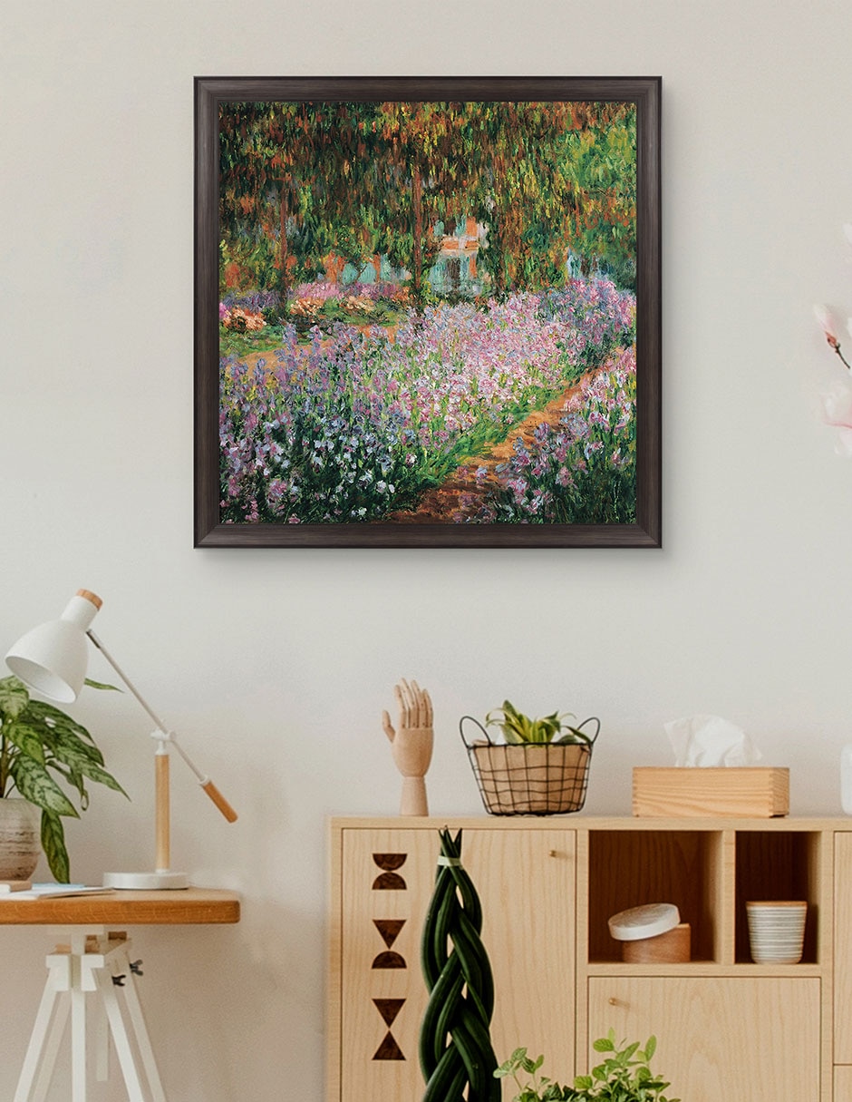 Cuadro decorativo Monet – Jardín del artista de Portfolio Arts Group técnica mixta 3